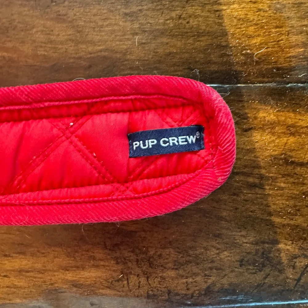 Dog Quilted Red Jacket-Size M